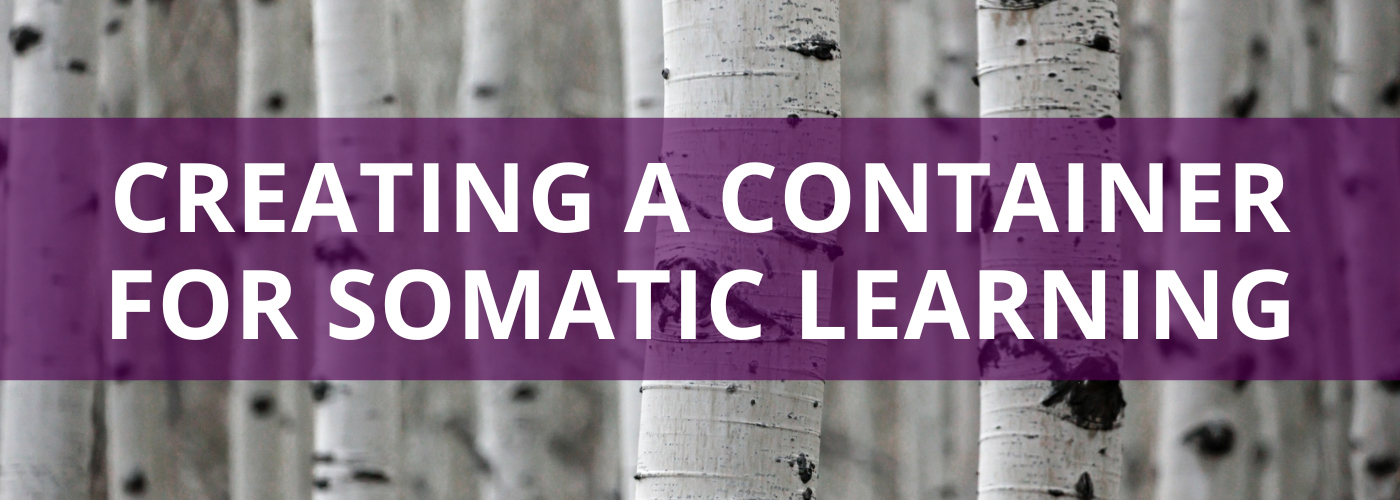 Creating a Container for Somatic Learning